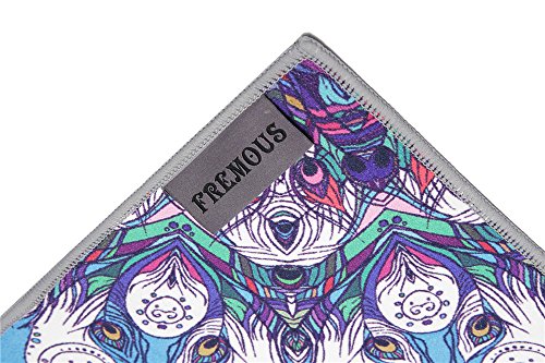 Fremous Yoga Towel Non Slip Yoga Mats with Corner Pocket Design(72"x25")- Skidless Microfiber Bikram Hot Yoga Towel - Perfect For Hot Yoga, Fitness, Pilates, Sport&Outdoors (Phoenix)