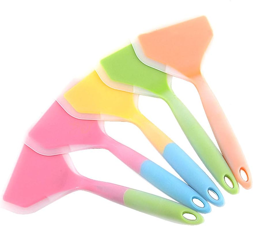 Silicone Omelette Spatula, Wide Soft Pizza Shovel NonStick