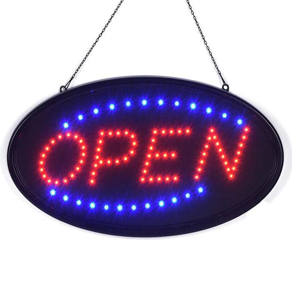 Photo 1 of ****STOCK PHOTO NOT ACCURATE***KEBE LED Open Sign, 19"x10" Bright High Visibility Advertisement Board Electric Display Sign Flashing Light for Business Walls Window Bar Shop Hotel, Two Modes