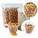VERONES Cereal Container, Airtight Storage Containers Perfect for Flour Container Dry Food Storage Containers 4 Piece 2 Size (20 Chalkboard Labels & 2 Measuring Cups Included)