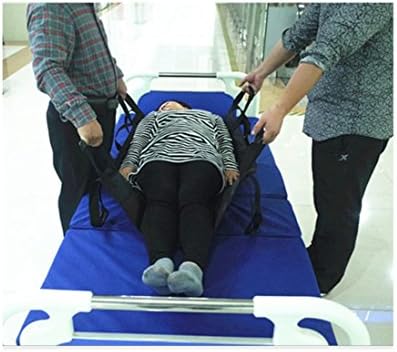 WE&amp;ZHE Medical Care Patient Transfer Pad Shifter / Hemiplegic Belt With Waterproof Shift Belt-Thickened Oxford PVC Waterproof Cloth (BLACK) -108 68cm