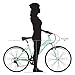 Schwinn Siro Comfort Hybrid Bicycle, Lightweight Aluminum Step-Through Frame, Front Suspension Fork, Padded Suspension Seat, 21-Speed Shimano Drivetrain, and 700c Wheels, Light Green
