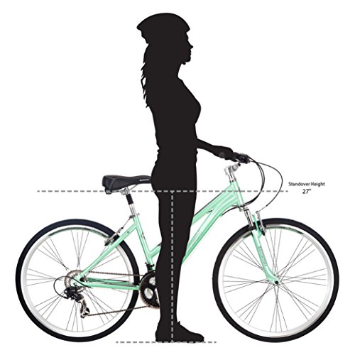 Schwinn Siro Comfort Hybrid Bicycle, Lightweight Aluminum StepThrough