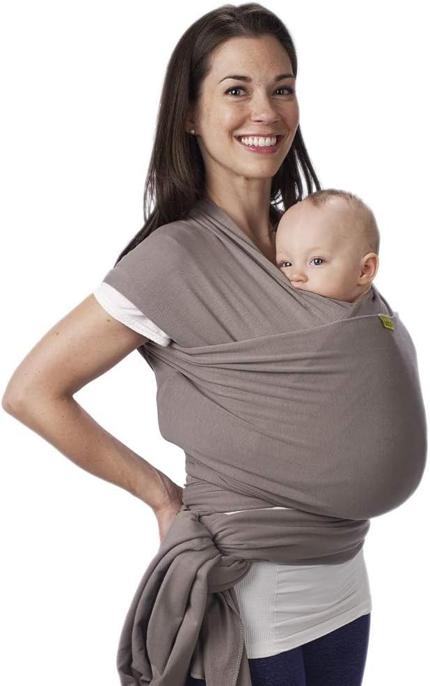 Boba Baby Wrap Carrier Original Grey 7–35 lbs Ergonomic Hip Healthy