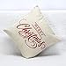 Laimeng Christmas Letter Sofa Bed Home Decoration Festival Pillow Case Cushion Cover (White)