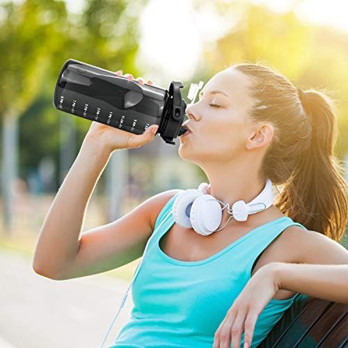 Reusable BPA-free water bottle in blue color, priced at $15.99.