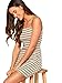 Floerns Women's Tank Dress Casual Stripe Dress Spaghetti Strap Bodycon Mini Dress Multi M