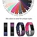 iGK for Fitbit Charge 2 Bands, Adjustable Replacement Bands with Metal Clasp for Fitbit Charge 2 Wristbands Classic Edition Coffee Small