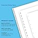 PrintWorks Professional Prepunched Paper, 8.5 x 11, 20 lb, GBC CombBind 19-Hole Punched Report & Presentation Paper, 500 Sheets, White (04328)