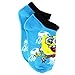 Spongebob Boys 6 pk Ankle Socks (4-6 (Shoe: 7-10), Faces of Spongebob No Show)