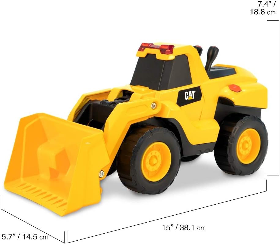 MIGHTY MOTORIZED WHEEL LOADER, Black, 15 inches (L) x 5.7 inches (W) x 7.5 inches (H) - Image 3