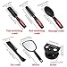SelfTek 5Pcs Hair Comb Set Women Ladies Hair Care Massage Brush with Mirror and Holder