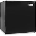 Igloo 1.6 Cu.Ft. Compact Refrigerator - Adjustable Thermostat, Glass Shelves, Includes Scraper, Ice Cube Freezer Drip Tray - Black