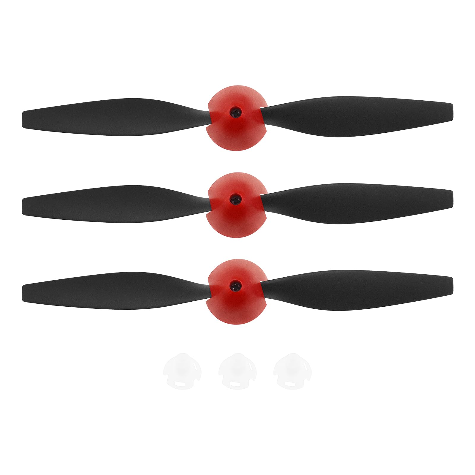 Lord of the Tools 3 Sets Spare Replacement Propellers RC Plane Remote Includes 3 Pcs Propeller Savers and 3 Pcs Adapters Compatible with VOLANTEXRC P51D Airplane