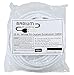 Barium Electric 25 Ft. Extension Cord Angled Plug White 25 Foot | 3 Outlets | 16 AWG | 1625 Watt | 13 Amp | 120 Volt - Electronics, Appliances, Power Tools - 3 Prong, 16 Gauge, w/Ground, 110-125V