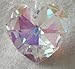 Swarovski 20mm Aurora Borealis Small Crystal Heart Prism