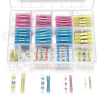 270 conectores termorretráctiles y conectores de alambre para sellar