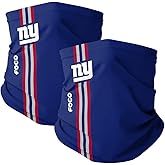 New York Giants NFL On-Field Stitched Gaiter Scarf - 2 Pack