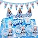 Baby Boss Themed Party Supplies Set Disposable Plates and Napkins- Baby Boss Cake Plates Birthday Party Decorations for Boys Girls and Baby Shower 20 Serves