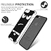 for iPhone 7 Plus Case/iPhone 8 Plus Case, MoKo Shockproof Clear Slim Rigid Protective Cool Pattern Case Anti-Scratch Hard Back Cover for Apple iPhone 7 Plus / 8 Plus - Don't Touch Me
