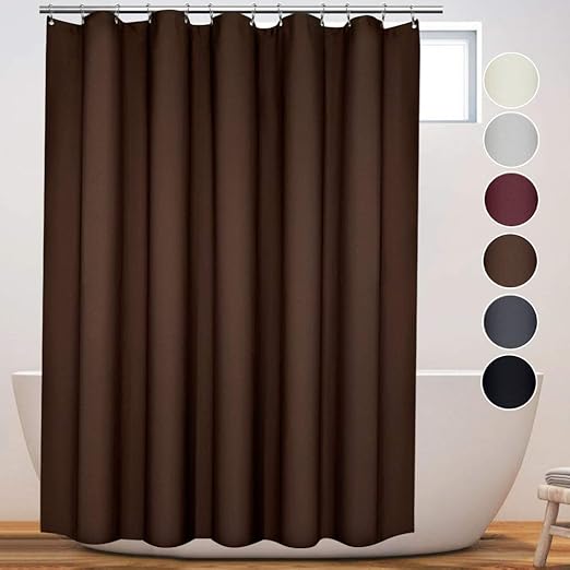 Amazon Com Eforcurtain Solid Hotel Thicken Shower Curtain