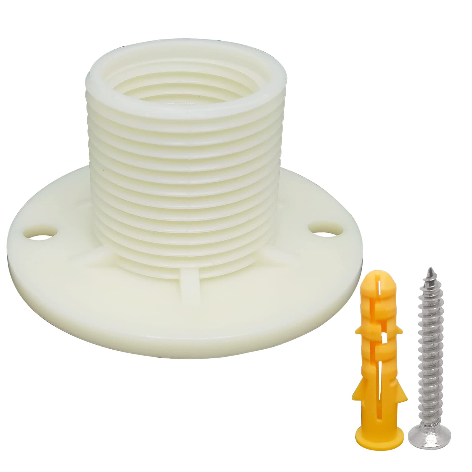Photo 1 of 10pcs Plastic Water Pipe Mounting Flange Fittings Nut,3/4inch To 1/2inch G Threaded,for Pipes Installation At Shower Racks