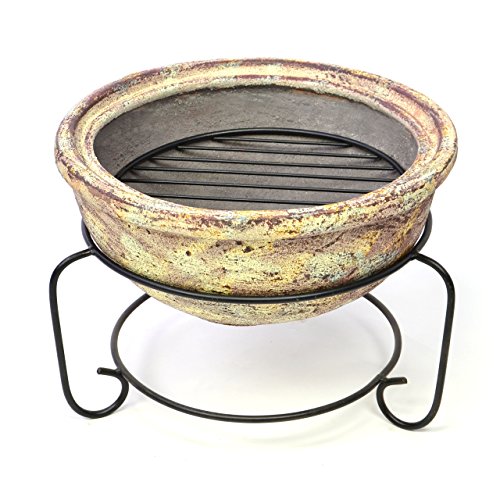 Feuerschale Feuerstelle Terassenfeuer aus Terracotta – Bild 4