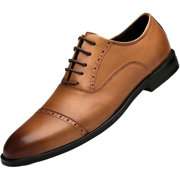 Amazon.com | Ferragamo Fosco Plain Toe Oxford Derby Men display picture 1