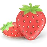 Cheerland Strawberry Party Paper Plates Summer Fruit Theme Disposable Small Tableware 7 Inch for Kids Birthday Decoration Baby Shower Picnic Classroom Tropical Garden Sweet Berry Party Supplies 24pcs