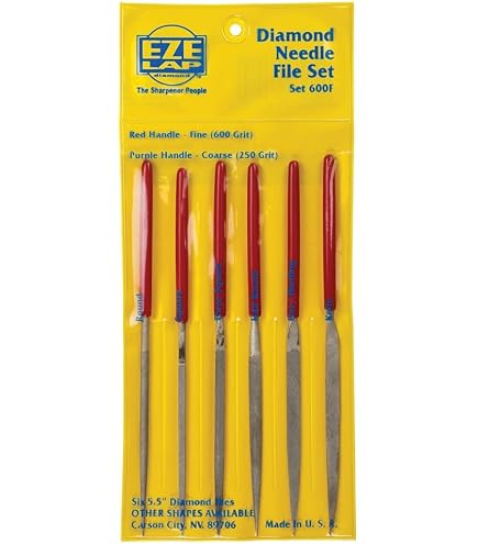 EZE-LAP L PAK4 Set Farbcodierte Diamant-Honen – SF/F/M/C (1200, 600, 400, 250 Körnung) – Made In USA EZE-LAP L PAK4 Set Farbcodierte Diamant-Honen – SF/F/M/C (1200, 600, 400, 250 Körnung) – Made In USA