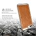 iPhone 8 Plus Case, iVAPO iPhone 8 Plus Cover [Elegance Series] iPhone Leather Cover Case with PC Bumper and Genuine Leather Cover for iPhone 8 Plus 7 Plus 5.5 inch Phone Case[Brown]