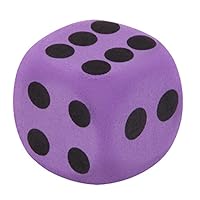 Baby Toy Gift Specialty Giant EVA Purple Foam Playing 3.8cm Dice Block Party Toy Game Prize for Children Early Educational Toys by GorNorriss