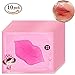UNKE 10pc Collagen Lip Skin Care Mask Anti-wrinkles Plump Moisturise Lip Gel Mask