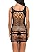 Avidlove Women's Fishnet Lingerie Mesh Chemise Babydoll Mini Dress Bodysuit Navy Blue