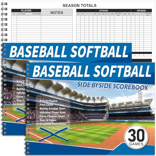 Chiisong Softball Scorebook Side Side Baseball