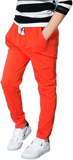 slim athletic pants for boys