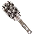VAMIX Nano Thermal Ceramic & Ionic Round Barrel Anti-Static Hair Brush with Boar Bristle, for Hair Drying, Styling, Curling, Adding Hair Volume and Shine, Gold Color(2 inch)