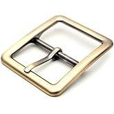 CRAFTMEMORE 1pc 1.5 Inches Single Prong Belt Buckle Square Center Bar Buckles Leather Craft Accessories SC711