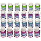 Kicko Happy Birthday Bubbles Assorted Color Mini 1 Oz Bubble Bottles 24 Pack - for Children, Parties, Party Favors, Games, Fun, Gifts, Play, and Celebrations