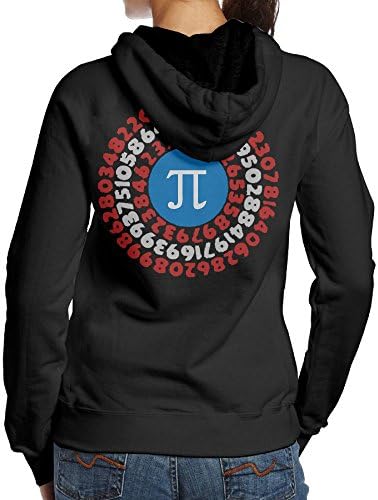 Women TeeStars - Pi Day Superhero - Captain Pi Gift For Math Geeks Travel Cool Hoodie Hooded Sweatshirt Size L Black