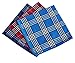 RDS HANKYTEX Men's Handkerchiefs 100% Cotton Checker Pattern 6 Pieces …
