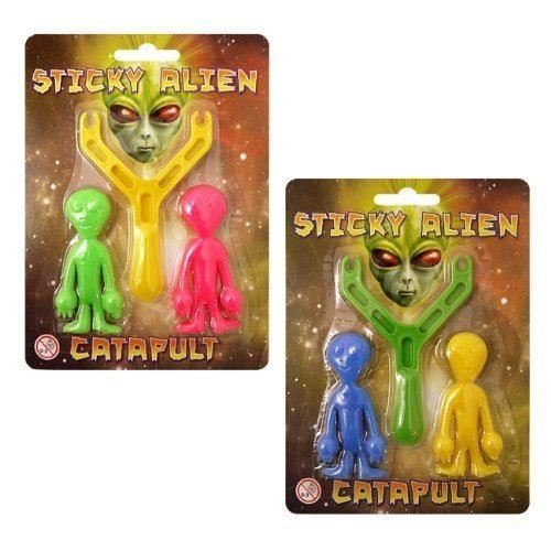 HENBRANDT 5 x Alien Sling Shot - Sticky Alien Catapult