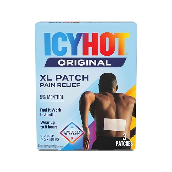 ICY HOT ORIGINAL XL PAIN RELIEF PATCH (3 COUNT) FOR BACK AND LARGE AREAS
