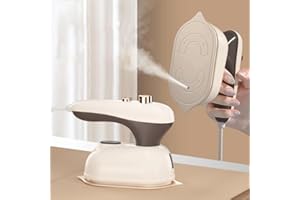 Upgraded Steam Irons For Clothes, Travel Handheld Steamer 2-in-1 Portable Clothing Garment Steamer Small Handheld Iron With I