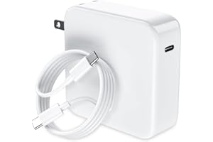 IEFUU Mac Book Pro Charger - 118W USB C Laptop Charger for MacBook Pro/MacBook Air 2022|2021|2020|2019|2018, Type-C PD Power Adapter for iPhone 15 Pro Max iPad Pro Air (with 6.6ft C-C Fast Charge Cable)