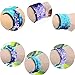 Mermaid Bracelet for Birthday Party Favors Christmas Gifts, Two-color Decorative Reversible Charm Sequins Slap Wristband Bracelet for Kids,Girls,Boys,Women (Purple-Blue, A(2 Pack))