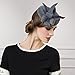 Womens Wool Felt Fascinator Cocktail Race Fancy Cheltenham Fesitval Hat A302,Gray,One Size