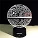 Terrosol 3D Illusion Platform Star Wars Night Lighting, Touch Botton 7 Color Change Decor LED Lamp +Gift Keychain Eiffel Tower Included