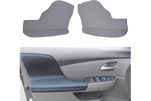 DSkoiph Front Door Panels Armrest Cover Leather Left & Right Replacement Fit for Honda Odyssey 2011-2017 (Dark Gray)