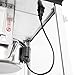 5996 Great Northern 10 oz. Perfect Popper Machine with Cart - Black Makes 12 Quarts